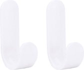 Ophanghaak - ophanghaken - ophanghaakjes zelfklevend  - set van 2 - wit