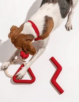Wild One - Speelset hond - modern - rubber hondenspeeltje - rood