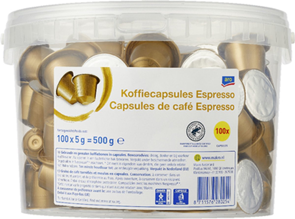 Aro - Koffiecapsules - Espresso - 100 stuks