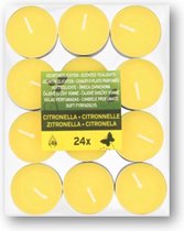 Citronella kaarsen - Geurkaarsjes - Geurtheelichten - 24stuks - Tegen insecten/vliegen - Anti muggen - Waxinelichtjes.