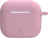 Protective Case Celly AIRPODS 3 GEN Headphones Pink Silicone