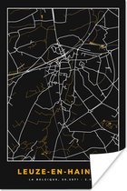 Poster Stadskaart - Leuze-en-Hainaut - Plattegrond - Kaart - 20x30 cm