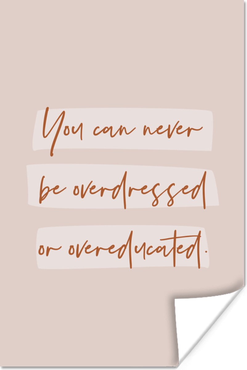 Poster Quotes - Studenten - Leren - Studeren - 20x30 cm
