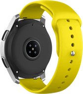 Strap-it Smartwatch bandje 20mm - horlogebandje sport geschikt voor Samsung Galaxy Watch 42mm / Galaxy Watch 3 41mm / Galaxy Watch Active / Active2 40 & 44mm / Gear Sport - Polar Ignite / 2 / 3 / Unite / Pacer - geel
