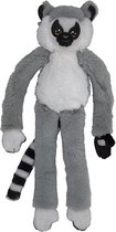 Pluche dieren knuffels hangende Ringstaart Maki aap van 48 cm - Knuffeldieren speelgoed
