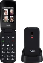 Fysic FM-9760ZT Mobiele klaptelefoon - Geschikt voor hoortoestellen (M3/T4) - Zwart