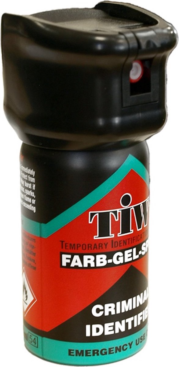 KH - Security indentificatie spray - Flip top veiligheidsknop - 40 ml - veiligheids kleur spray - zelfverdedigingsspray - smurfenspray - dader markering - alternatief voor pepperspray