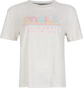 O'Neill T-Shirt Women All Year Ss T-Shirt White Melee M - White Melee 100% Eco-Katoen Round Neck