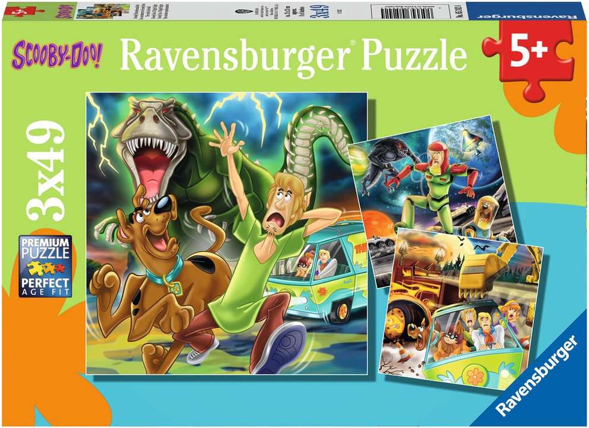 Scooby Doo Puzzel (3x49 stukjes)