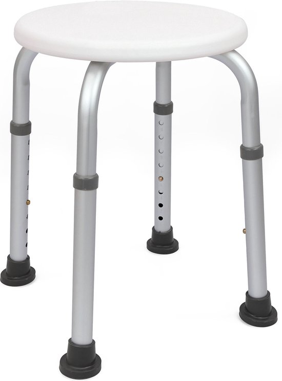 PrimeMatik 32cm in hoogte verstelbare antislip ronde douchekruk