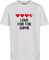 Mister Tee - Love for The Game Kinder T-shirt - Kids 110/116 - Wit