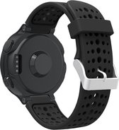 Siliconen bandje geschikt voor Garmin Forerunner 735xt / 235 / 230 / 220 / 620 / 630 - Polsband - Horlogeband - Zwart