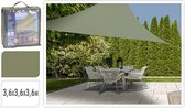 Oneiro’s Luxe Schaduwdoek driehoek 360x360x360 - groen  – zomer – tuin – wonen – tuininrichting – schaduwdoeken – zonwering - schaduwdoek