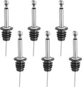 Veluw® Professionele Schenktuit RVS - Met Flip-Top ( 6 Stuks )