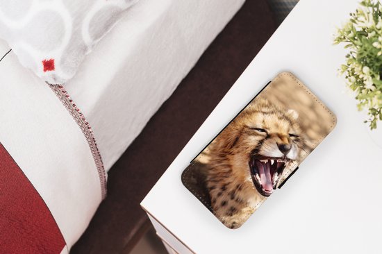 Étui pour iPhone 8 Bookcase - Cheetah - Animal - Gros plan - Avec poches - Étui portefeuille avec fermeture magnétique