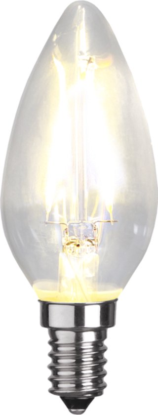 Kaarslamp - E14 - 2W - Extra Warm Wit - 2700K - Filament - Helder