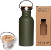 Retulp Urban - Waterfles - Drinkfles - 500 ml - Forest Green - RVS