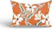 Piece of Trend - Sierkussen - Hibiscus - 30 x 50 - trendy kleuren