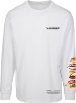 Urban Classics Longsleeve shirt -XXL- Burger Wit
