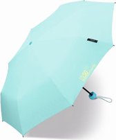 Happy Rain - Mini paraplu met UV bescherming - Handmatig - Blauw - maat Onesize