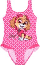 Roze, eendelig badpak met strikken - SKYE Paw Patrol / 122-128