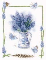 Marjolein Bastin Blauwe druifjes Evenweave borduren (pakket) PN-0194854