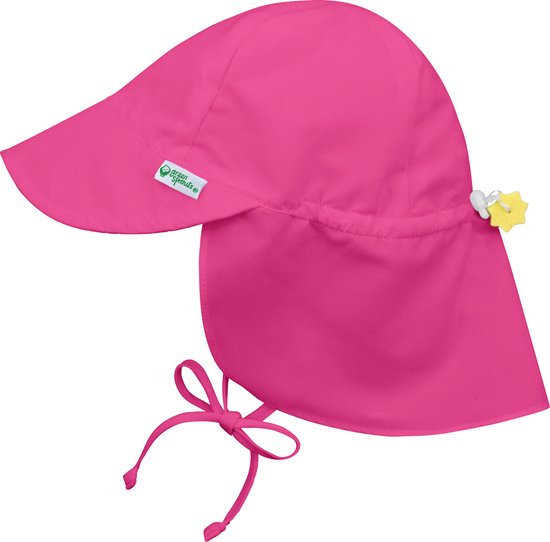 green sprouts® UPF 50+ baby zonnepetje met nekflap - Roze - 0-6m