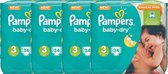 Pampers Baby Dry Mid Pack Maat 3 - 4x34 stuks