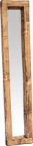Exclusives - spiegel lijst donker hout - 150x30 - wandspiegel - handgemaakt