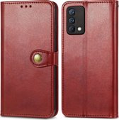 Realme GT Master Edition Hoesje - Mobigear - Snap Button Serie - Kunstlederen Bookcase - Bruin - Hoesje Geschikt Voor Realme GT Master Edition