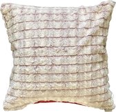 Unique Living | Kussen ilona - Pomegranate - Rood - 45x45 cm - Kussen woonkamer of slaapkamer