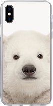 Coque iPhone Xs - Baby Chambre de bébé - Polar Bear Young - Bébé Polar Bear - Nursery - Coque en Siliconen téléphone -