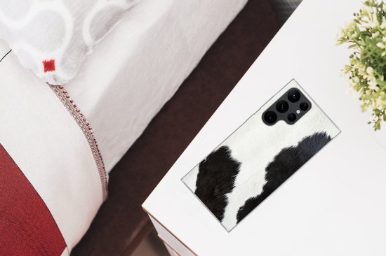 Coque Samsung Galaxy S22 Ultra - Imprimé animal - Vaches - Fourrure - Coque de téléphone en Siliconen