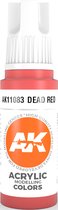 Dead Red Acrylic Modelling Color - 17ml - AK-11083