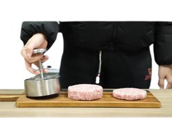 Hamburger pers, hamburger press, slagers hamburger pers, Hamburger maker