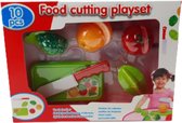 Snijset 10 Stuks - Multicolor - Fruit - Groente - Snijplank - Mes - Spelen - Kinderen
