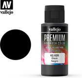 Premium Color Black - 60ml - Vallejo - VAL-62020