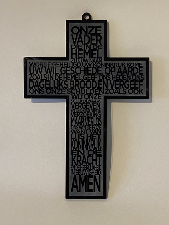 Casibus - religie - kruis - onze vader - 30x20cm