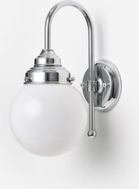Art Deco Trade - Wandlamp Bol Ø 15 Meander Chroom