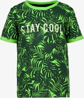 TwoDay jongens T-shirt met hawai print - Groen - Maat 98/104