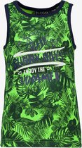 TwoDay jongens singlet met hawai print - Groen - Maat 122/128