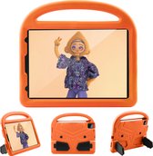 Case2go - Tablet Hoes geschikt voor iPad Air 10.9 (2022) - Schokbestendige case met handvat - Sparrow Kids Cover - Oranje