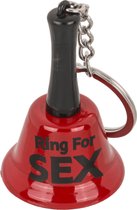 Power Escorts - Ring voor Sex bel Sleutel hanger - 4,5cm - 1 stuk