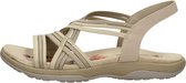 Skechers Reggae Slimpy Stretch Vegan sandalen beige - Maat 36