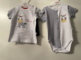 Zebra rompertje, t-shirt met korte broek - Babykleding