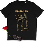 Ramadan T-Shirt - t Shirt voor Ramadan - Dames t Shirt - Heren t Shirt - Ramadan Vrouwen tshirt - Ramadan Mannen tshirt -  Unisex maten: S M L XL XXL XXXL - Verkrijgbaar in shirt kleuren: Zwa