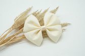 Cotton lace regular haarstrik - Kleur Antiek wit - Haarstrik  - Babyshower - Bows and Flowers
