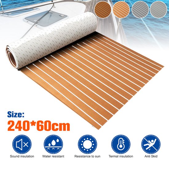 240 x 90 x 6 mm EVA-schuim dekbeslag voor boten, jachten, marine 240 x 90 x 6 mm EVA-schuim dekbeslag voor boten, jachten, marine