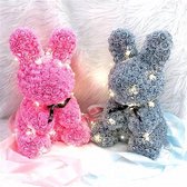 RozenBunny Root /Paashaas Rozen/ Knuffel/Deco/Verjaardag/Valentijnsdag/Pasen/