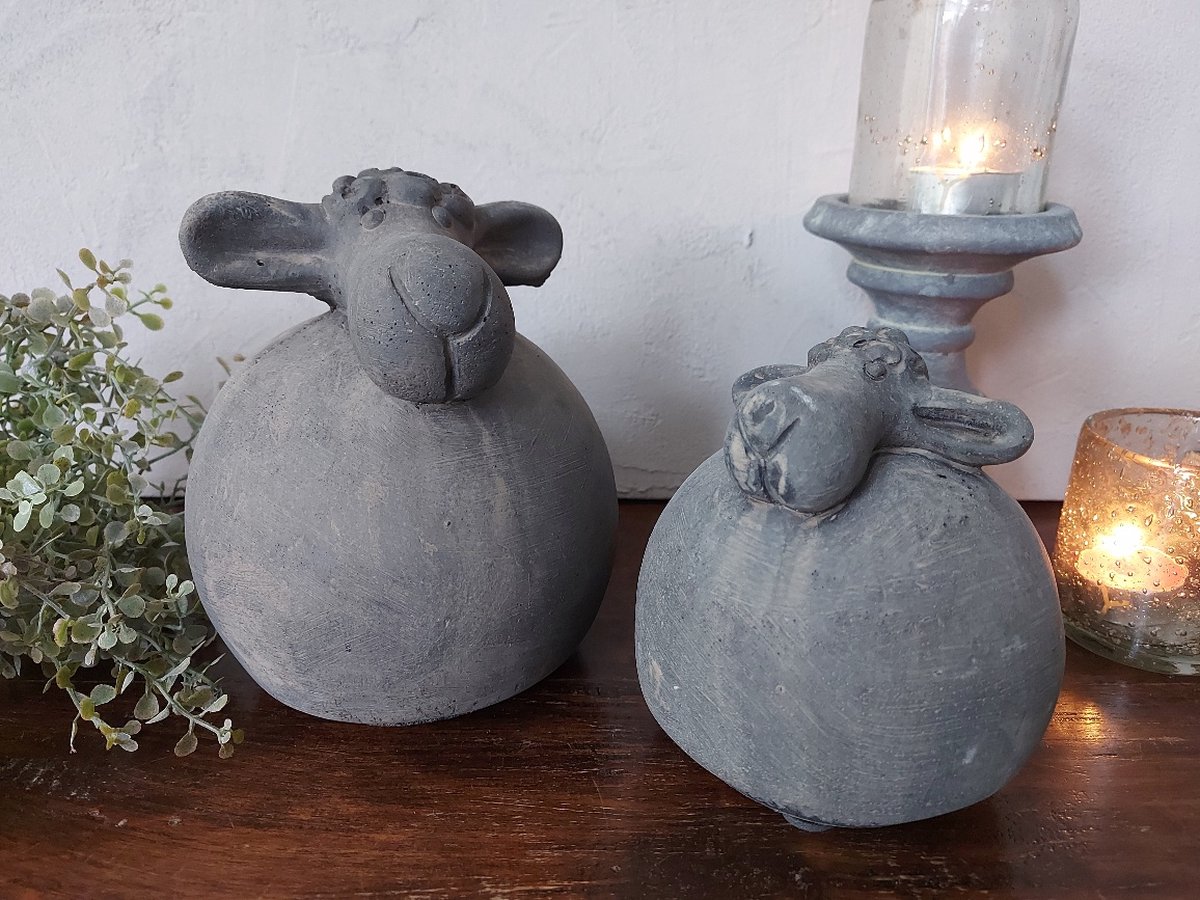 Brynxz - Set met 2 schapen van beton - Touch of Brown | bol